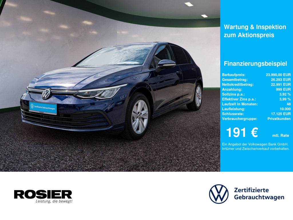 Volkswagen Golf VIII Life 1,5 l eTSI DSG