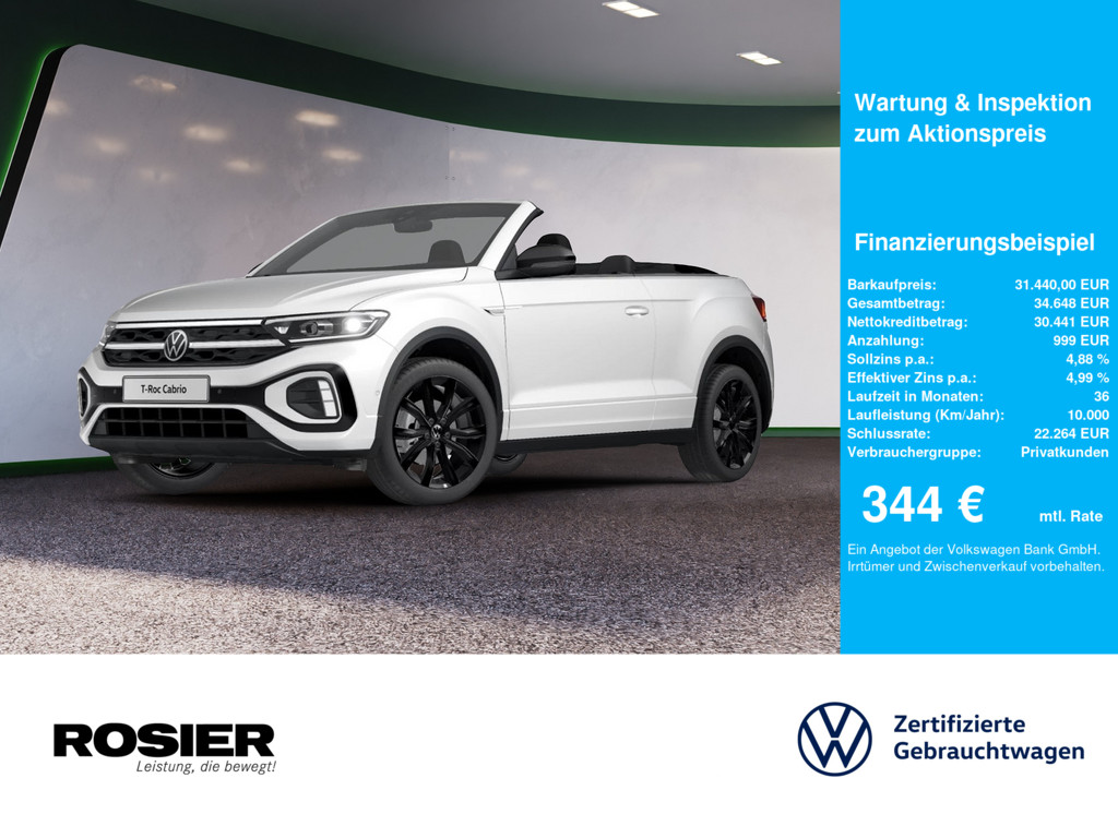 Volkswagen T-Roc Cabrio R-Line Black 1.5 l TSI DSG