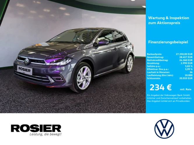 Details zum Fahrzeug: VW Polo Style 1.0 TSI DSG
