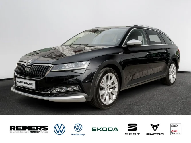 Details zum Fahrzeug: SKODA SUPERB C. SCOUT 2.0 TSI DSG 4X4 AHK Kam. Pano LM