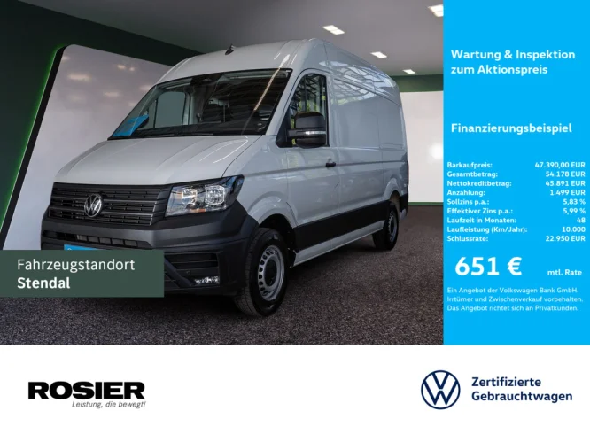 Details zum Fahrzeug: VW Crafter Kasten 35 L2H2 DSG