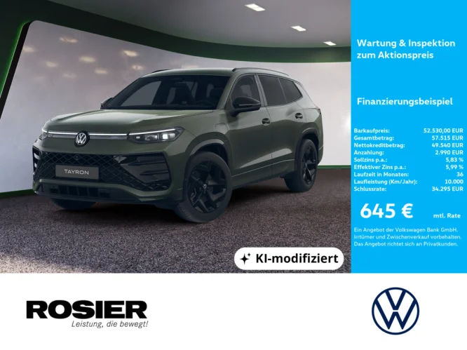 Details zum Fahrzeug: VW Tayron R-Line 1.5 eHybrid DSG