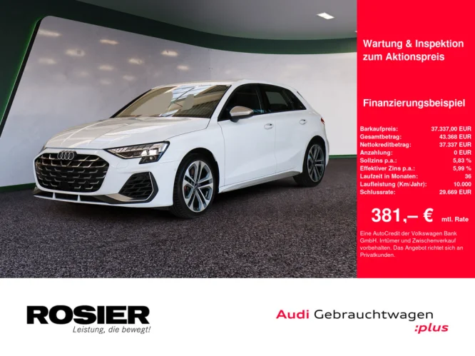 Details zum Fahrzeug: AUDI S3 Sportback 2.0 TFSI quattro S tronic