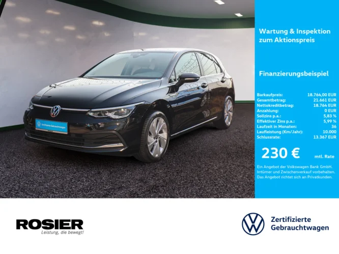 Details zum Fahrzeug: VW Golf VIII 1.5 e TSI DSG Style