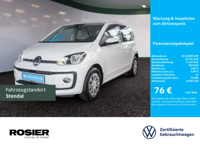 Details zum Fahrzeug: VW up! 1.0 eco up!