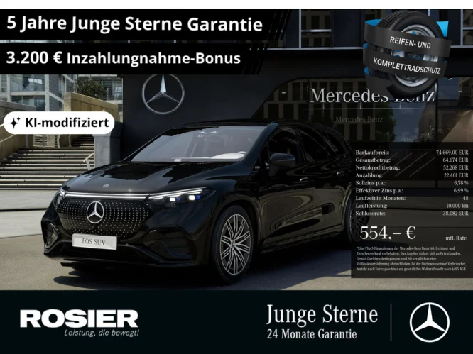 Details zum Fahrzeug: MERCEDES-BENZ EQS 580 4M SUV AMG Sport Premium+ Hyperscreen