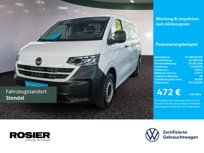 Details zum Fahrzeug: VW T7 Transporter Kasten 2,0 TDI LR