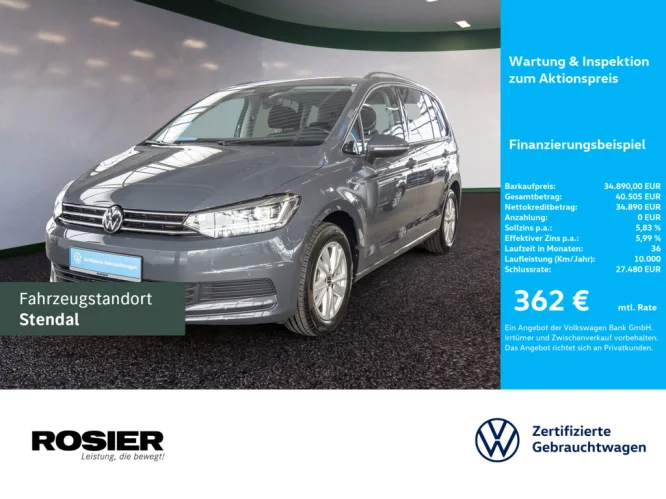 Details zum Fahrzeug: VW Touran 2.0 TDI DSG Comfortline