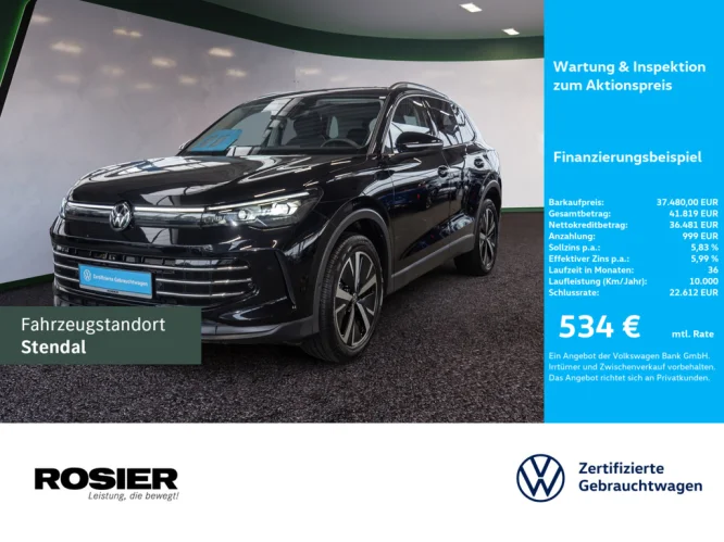 Details zum Fahrzeug: VW Tiguan 2.0 TDI 4M DSG Elegance