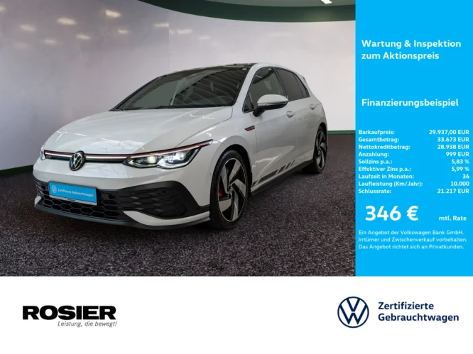 Details zum Fahrzeug: VW Golf VIII 2.0 TSi DSG GTI Clubsport