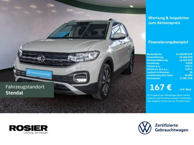 Details zum Fahrzeug: VW T-Cross 1.0 TSI Move