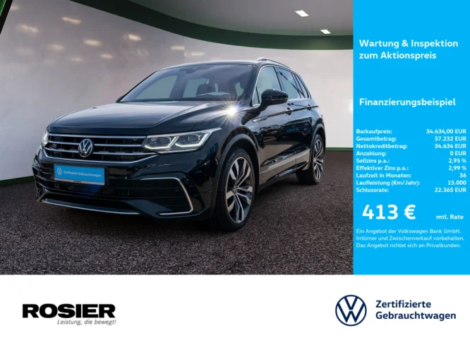 Details zum Fahrzeug: VW Tiguan R-Line 2.0 TDI DSG 4M