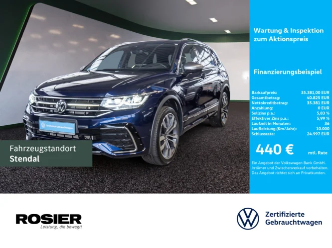 Details zum Fahrzeug: VW Tiguan Allspace 2.0 TDI DSG R-LINE 4M