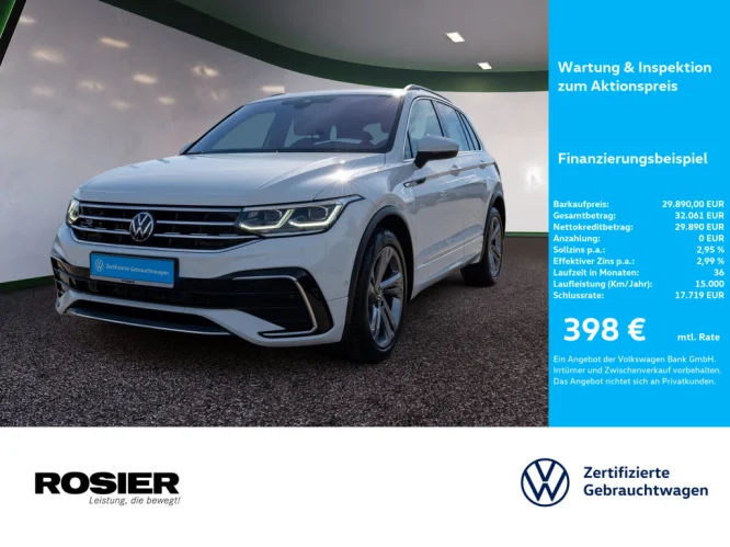 Details zum Fahrzeug: VW Tiguan 2.0 TDI DSG R-LINE