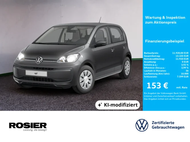 Details zum Fahrzeug: VW up! 1,0 l