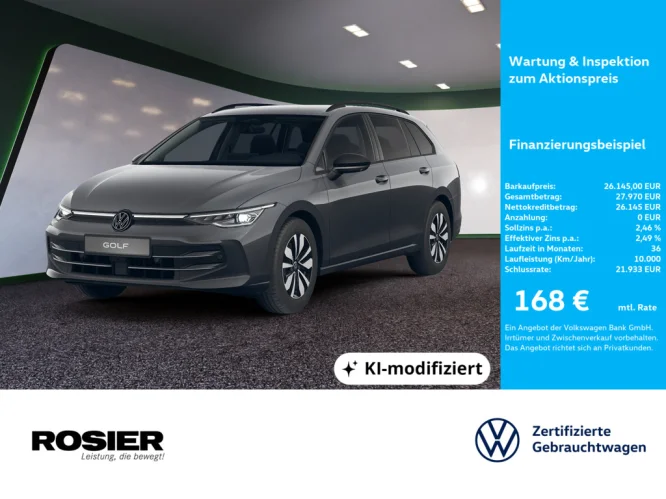 Details zum Fahrzeug: VW Golf VIII Variant 2.0 TDI DSG Goal