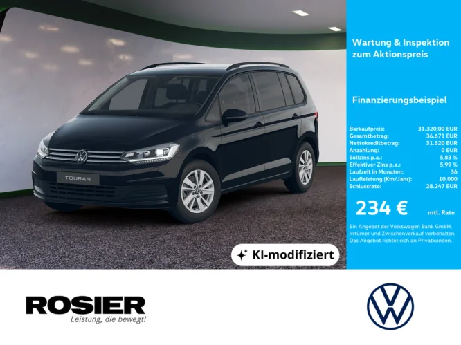 Details zum Fahrzeug: VW Touran Comfortline 2,0 l TDI DSG