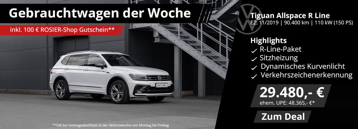 ROSIER Gebrauchtwagen der Woche Tiguan Allspace