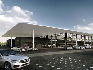 In Menden plant Rosier den Bau eines neuen Mercedes-Benz Hauses.