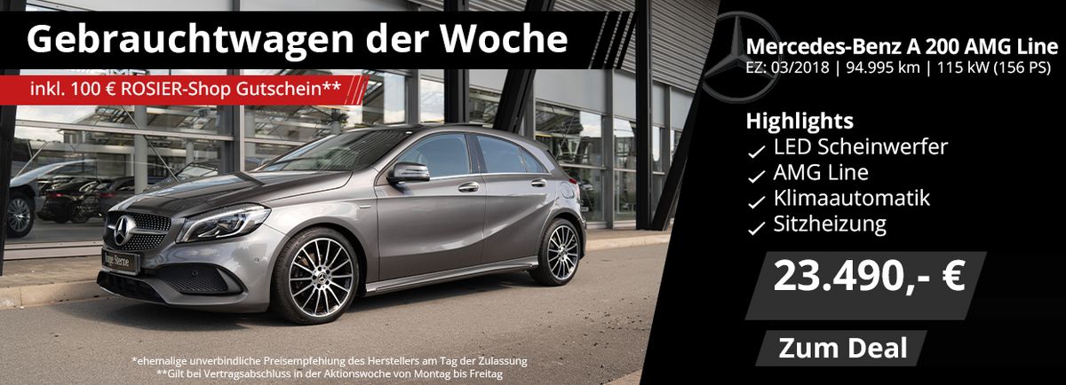 Mercedes-Benz A-Klasse Gebrauchtwagenangebot der Woche