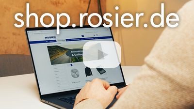 Zum ROSIER Online-Shop Video auf Youtube