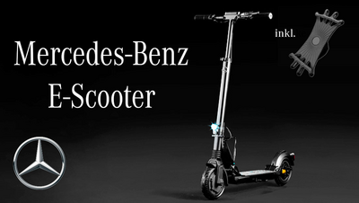 Mercedes-Benz E-Scooter und Smartphone-Halterung 