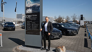 Dirk Oppermann mit den Jungen Sternen.