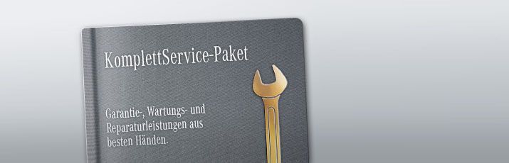 Das Mercedes-Benz Komplettservice-Paket begleicht die Kosten für Service, Wartung und Reparaturen.