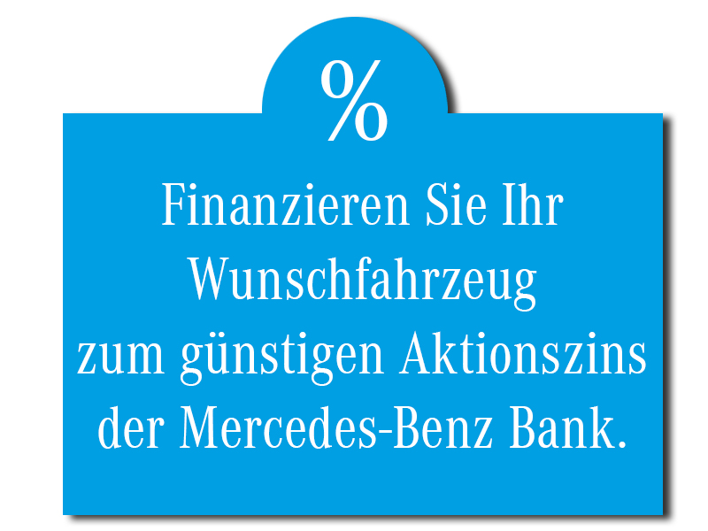 Finanzieren Sie Ihren Wunsch-Vorführwagen zum günstigen Aktionszins der Mercedes-Benz Bank