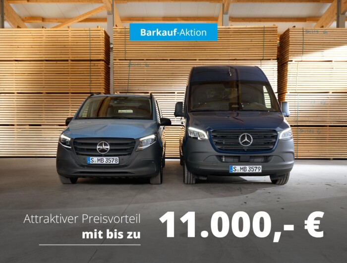 MERCEDES-BENZ Vito und Sprinter im Barkauf-Angebot