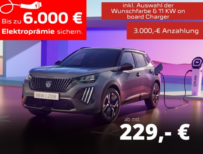 Der PEUGEOT e-2008 BUSINESS