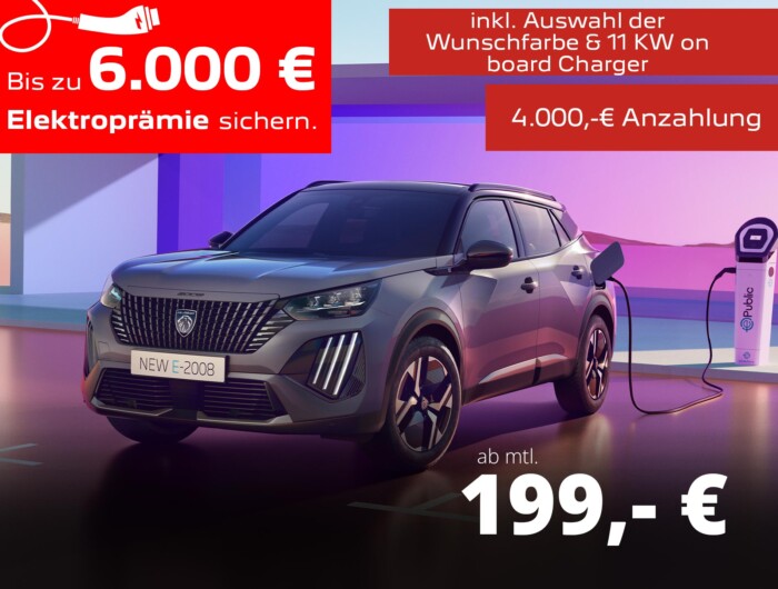 Der PEUGEOT e-2008 BUSINESS