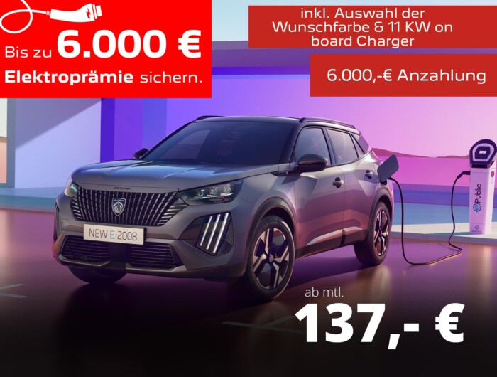 Der PEUGEOT e-2008 BUSINESS