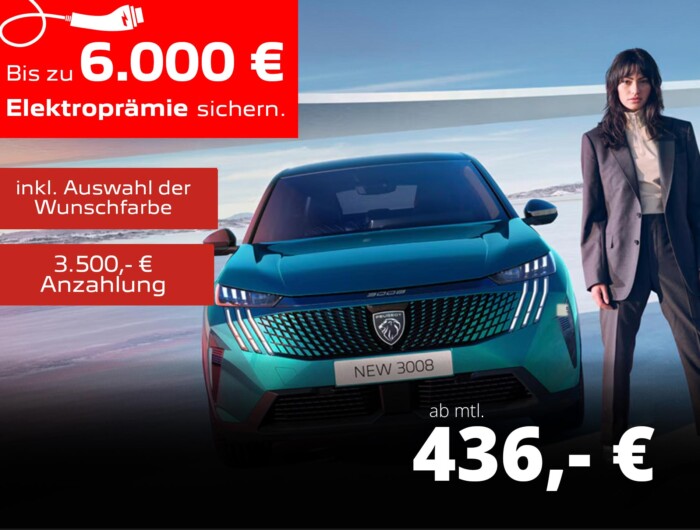 Der PEUGEOT E-3008 Allure Business Elektromotor 210 
