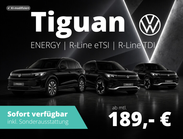 Sofort verfügbare Tiguan ENERGY und R-Line Lagerwagen