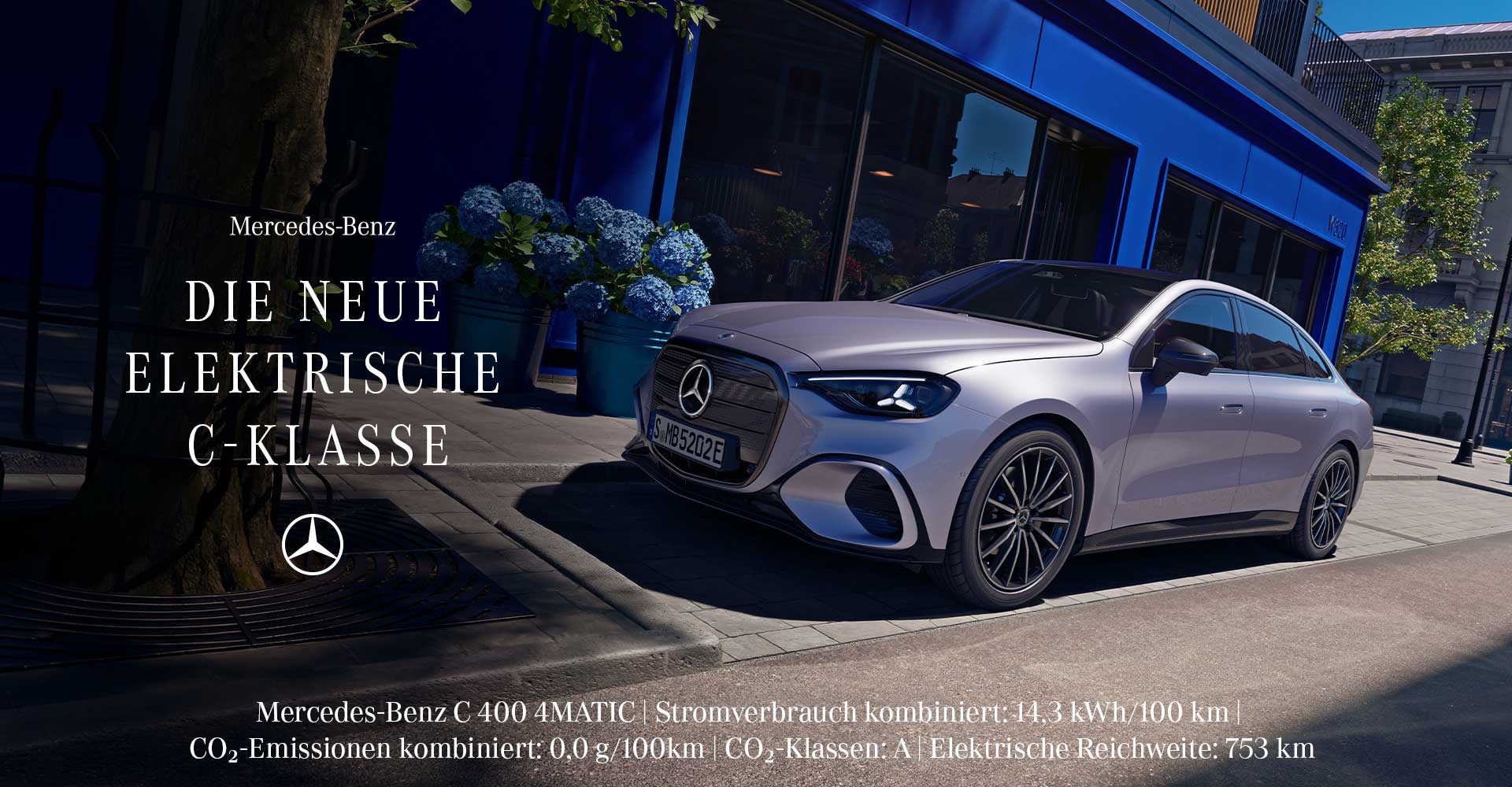 Headerbild Mercedes-Benz - C-Klasse Elektrisch - Privatkunden