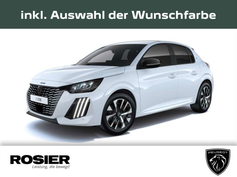 Bild 1 - Der PEUGEOT e-208 BUSINESS Elektromotor 156 ab 219 Euro/Monat als Gewerbekunden-Leasing