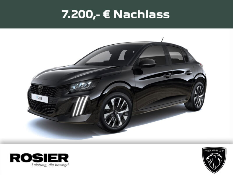 Bild 1 - Der PEUGEOT E-208 STYLE Elektromotor 136 ab 123 Euro/Monat im Privatkunden-Leasing