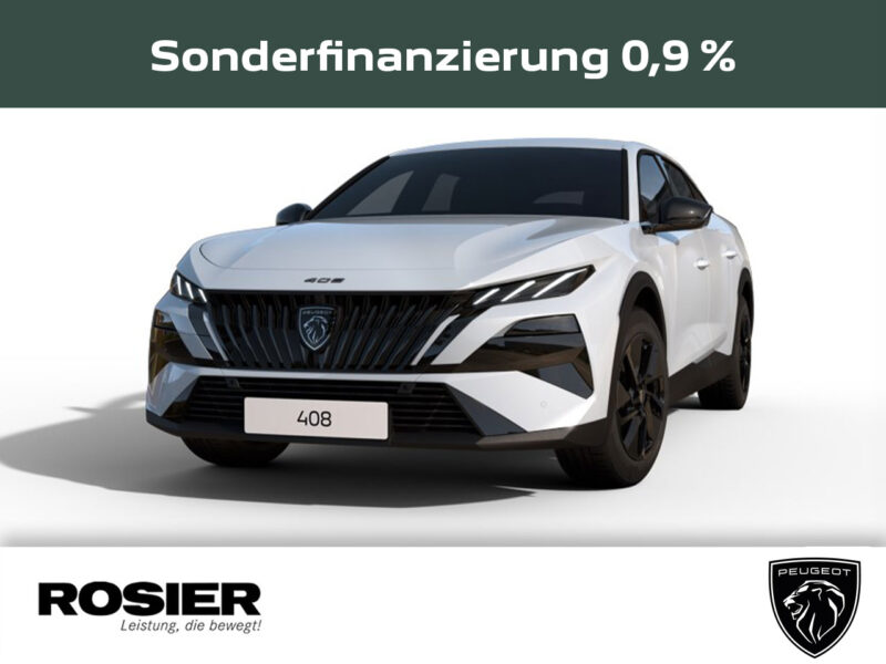 Bild 1 - Der PEUGEOT Neuer 408 Allure Business HYBRID 145 e-DSC6 ab 286 Euro/Monat als Privatkunden-Finanzierung